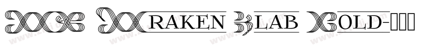 FR Kraken Slab Bold字体转换